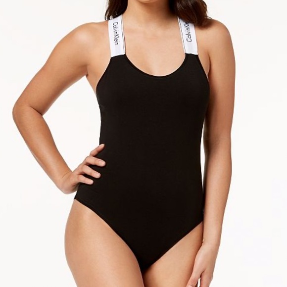 Calvin klein black bodysuit Clearance
